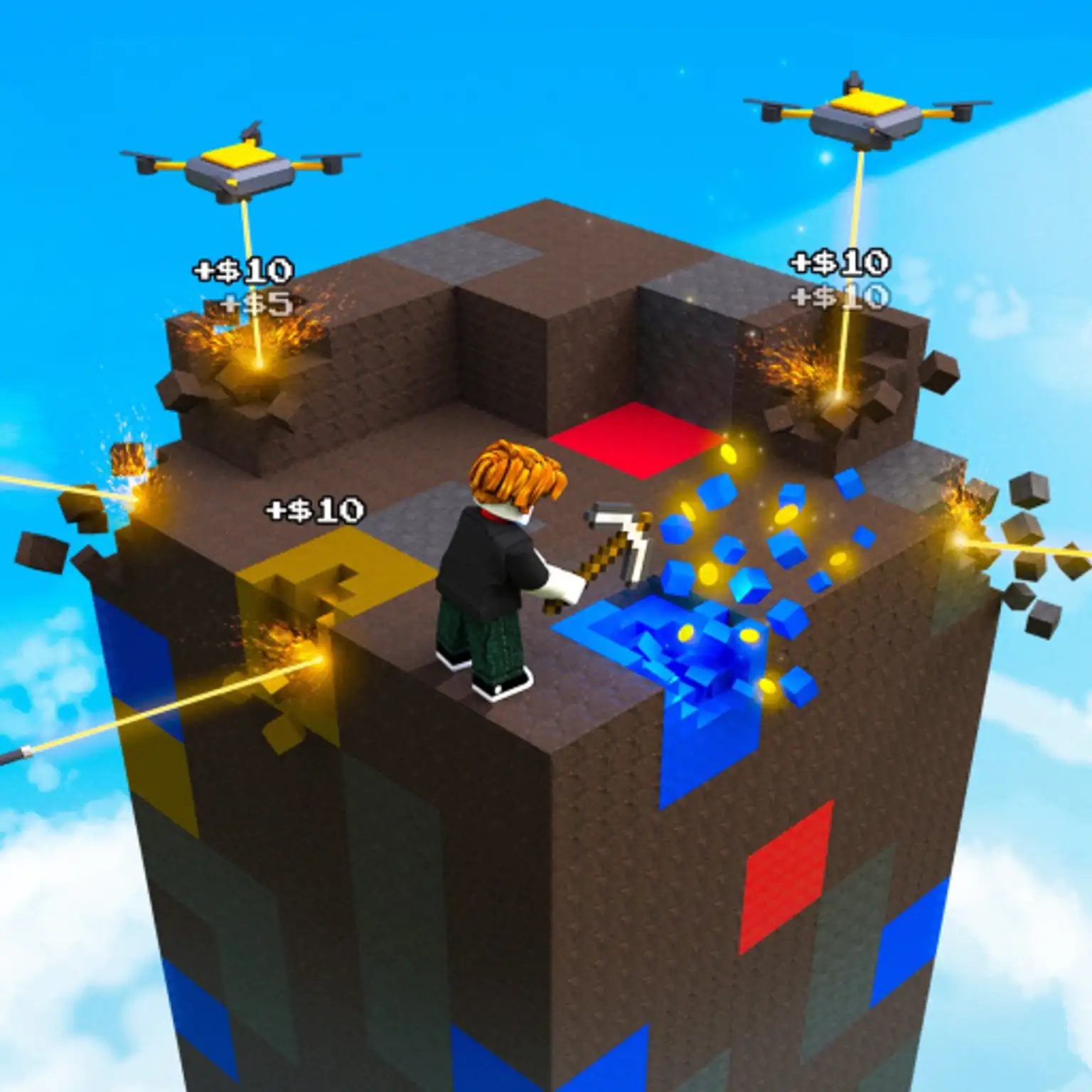 Flatten The Mountain official Roblox game artwork